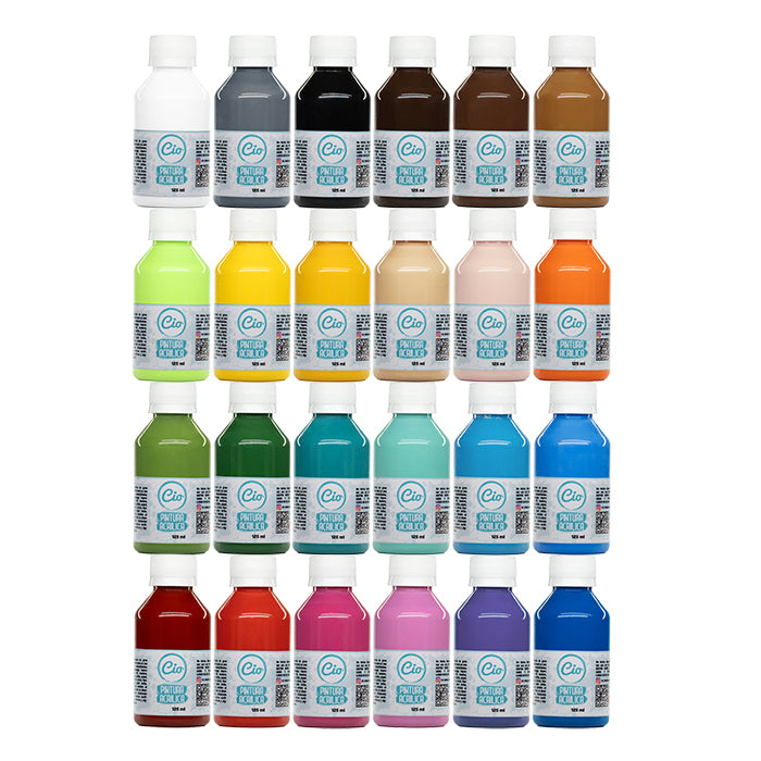 Set 24 Pinturas Acrílicas 125ml