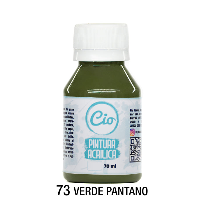 Pintura Acrílica 70ml, 98 colores a elección