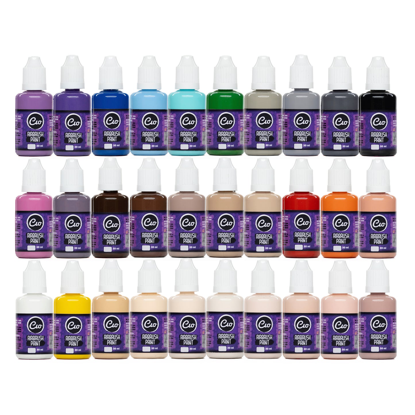 Set 30 Pinturas para aerógrafo 30ml