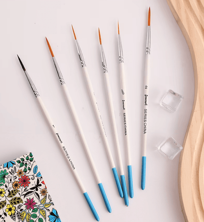 Pack / Set de Pinceles de Artista Liner – Precisión y Control Profesional (6 piezas) - Cio Manualidades