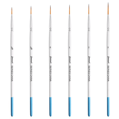 Pack / Set de Pinceles de Artista Liner – Precisión y Control Profesional (6 piezas) - Cio Manualidades