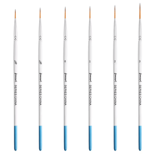 Pack / Set de Pinceles de Artista Liner – Precisión y Control Profesional (6 piezas) - Cio Manualidades