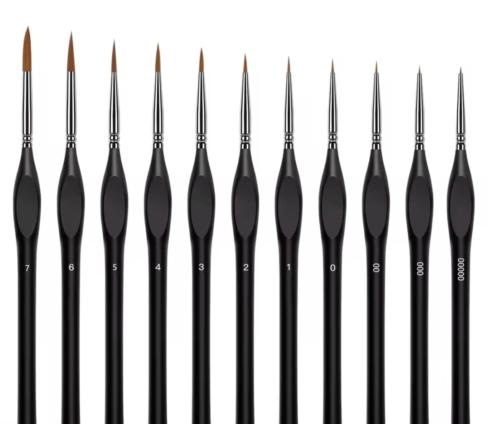 Pack / Set pinceles liner para detalles y modelismo - Cio Manualidades