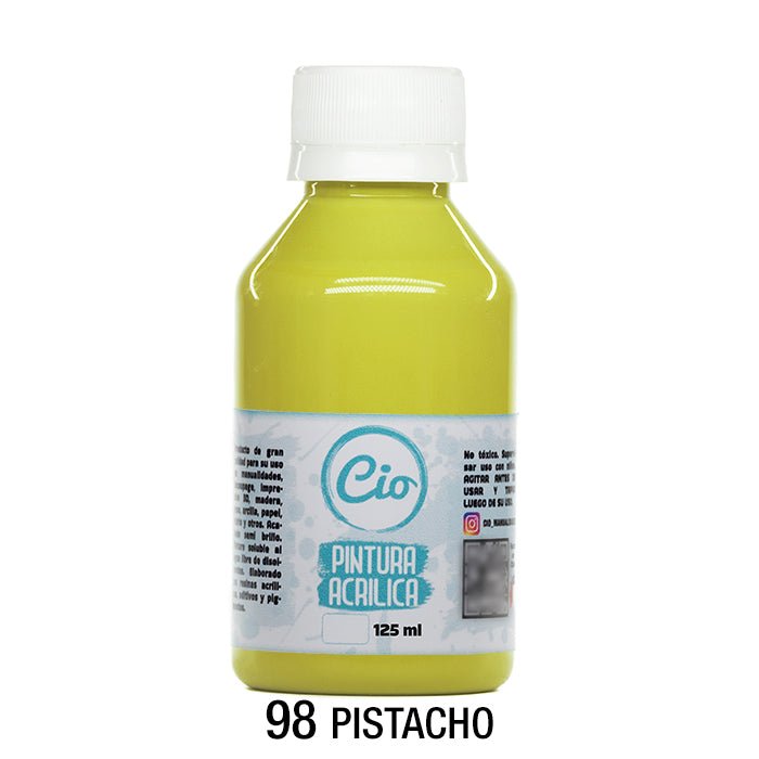 Pintura Acrílica 125ml, 96 colores a elección - Cio Manualidades