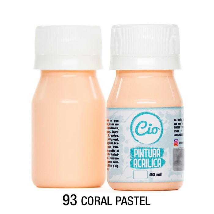 Pintura Acrílica 40ml, 96 colores a elección - Cio Manualidades