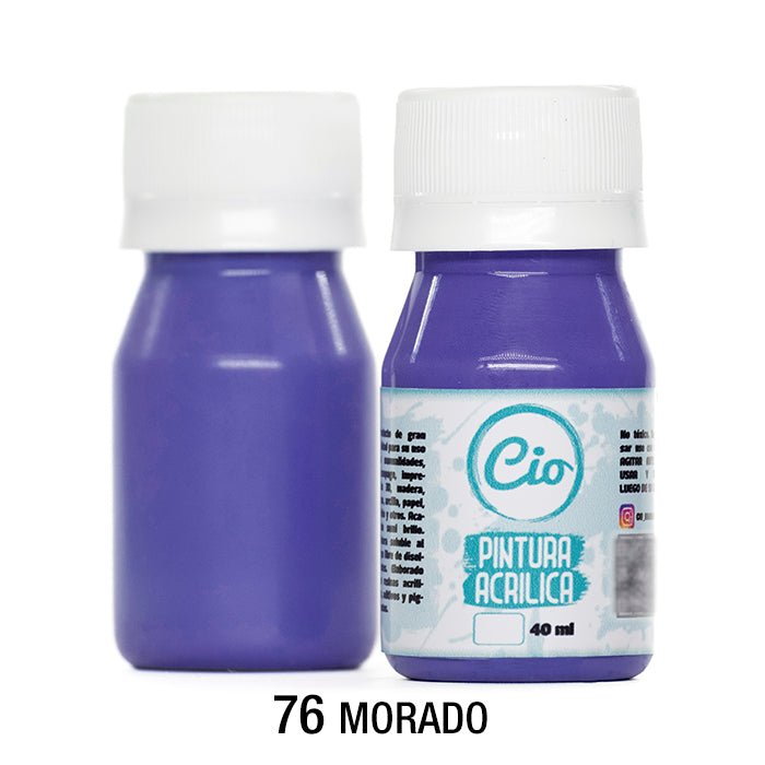 Pintura Acrílica 40ml, 96 colores a elección - Cio Manualidades