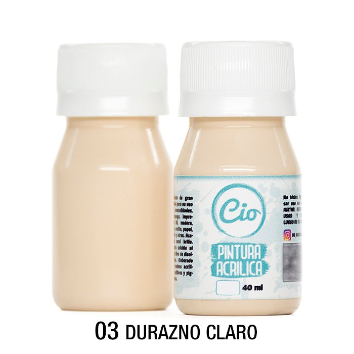 Pintura Acrílica 40ml, 96 colores a elección - Cio Manualidades