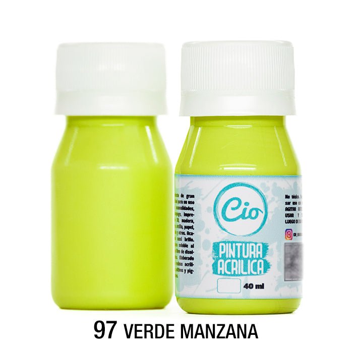 Pintura Acrílica 40ml, 96 colores a elección - Cio Manualidades