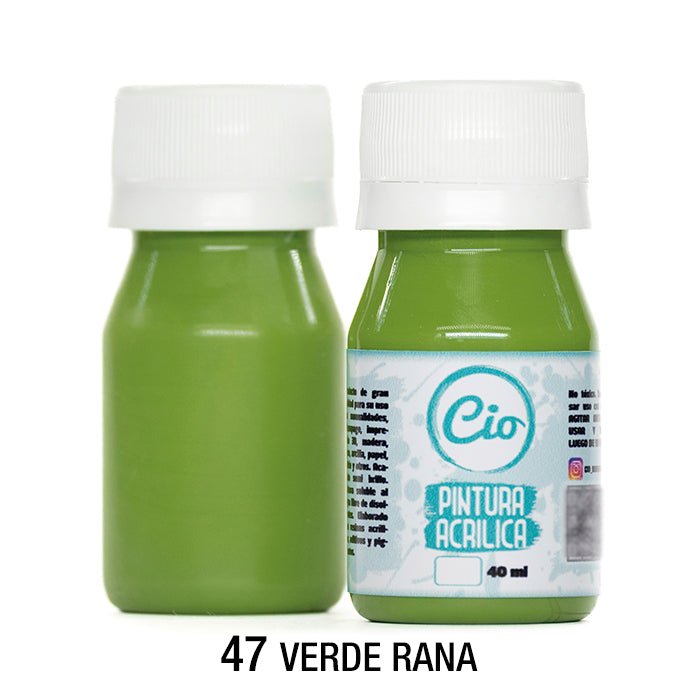 Pintura Acrílica 40ml, 96 colores a elección - Cio Manualidades