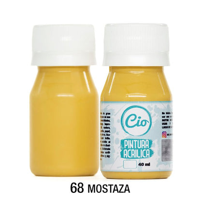 Pintura Acrílica 40ml, 96 colores a elección - Cio Manualidades