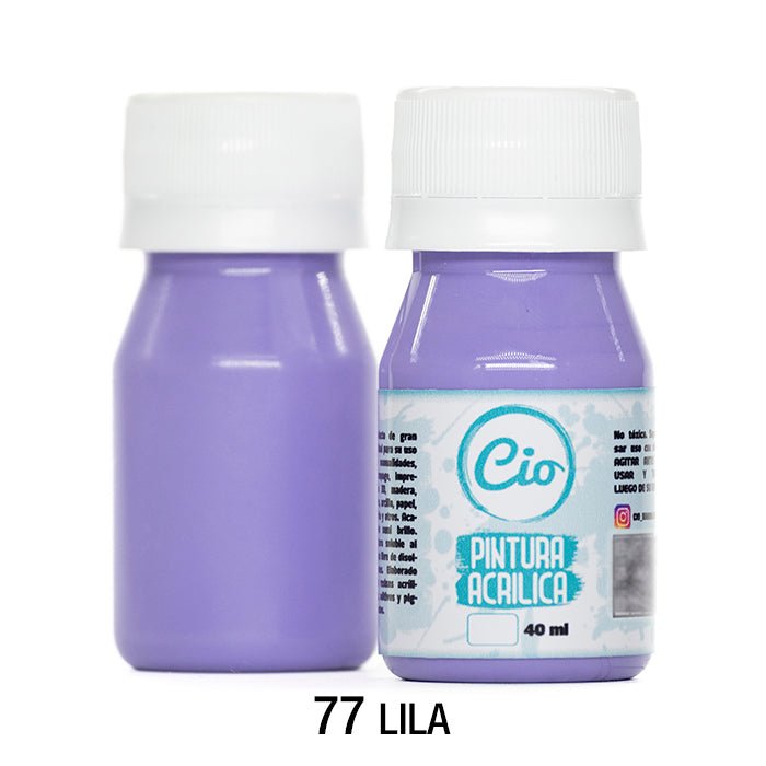 Pintura Acrílica 40ml, 96 colores a elección - Cio Manualidades