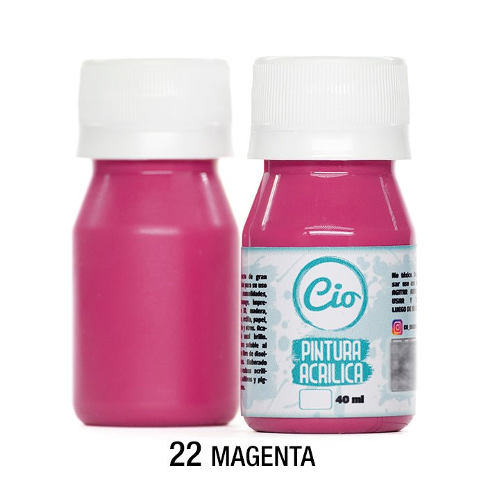 Pintura Acrílica 40ml, 96 colores a elección - Cio Manualidades