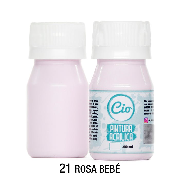 Pintura Acrílica 40ml, 96 colores a elección - Cio Manualidades