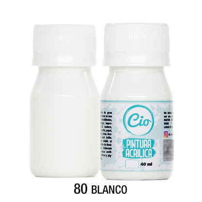 Pintura Acrílica 40ml, 96 colores a elección - Cio Manualidades