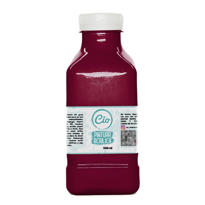 Pintura Acrílica 500ml, 96 colores a elección - Cio Manualidades