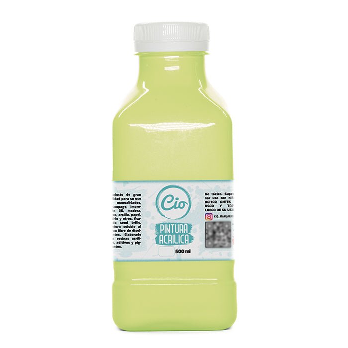 Pintura Acrílica 500ml, 96 colores a elección - Cio Manualidades