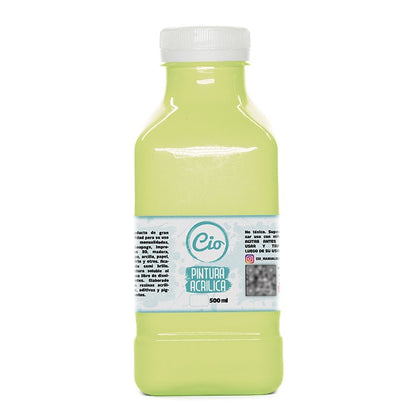 Pintura Acrílica 500ml, 96 colores a elección - Cio Manualidades