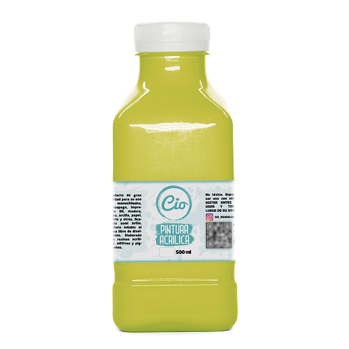 Pintura Acrílica 500ml, 96 colores a elección - Cio Manualidades