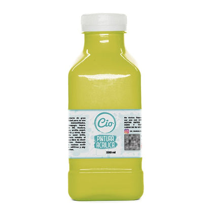 Pintura Acrílica 500ml, 96 colores a elección - Cio Manualidades