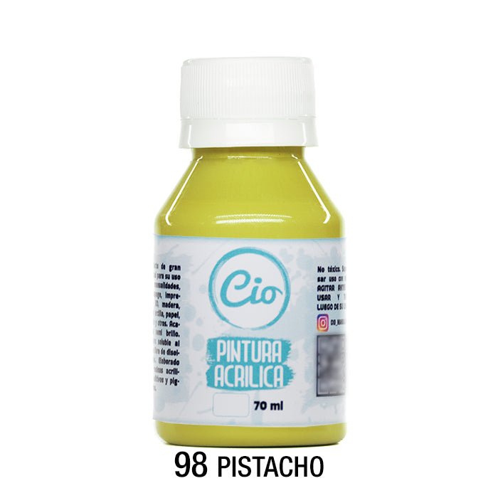 Pintura Acrílica 70ml, 96 colores a elección - Cio Manualidades