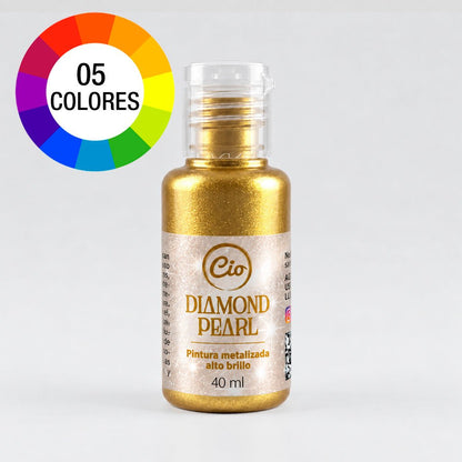 Pintura Diamond Pearl 40ml - Cio Manualidades