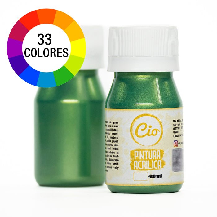 Pintura Metalizada 40ml, 32 colores a elección - Cio Manualidades